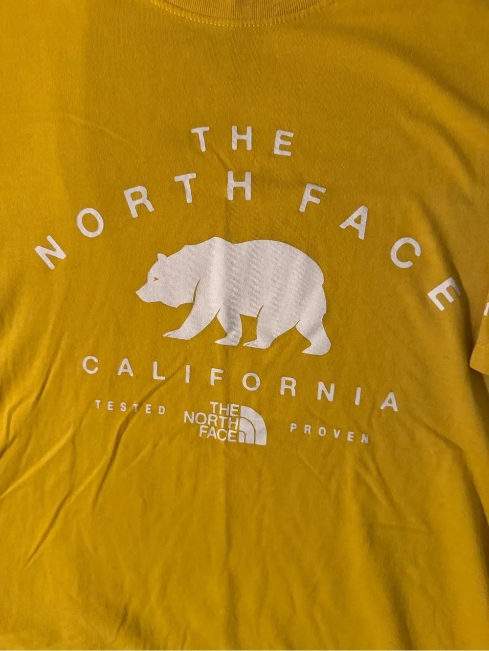 The North Face Men’s Yellow California Bear Logo Tee